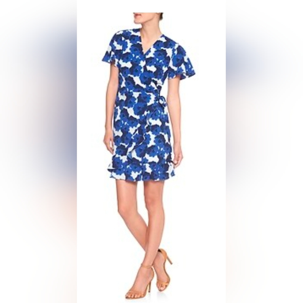 Banana Republic Blue and White Floral Mini Dress